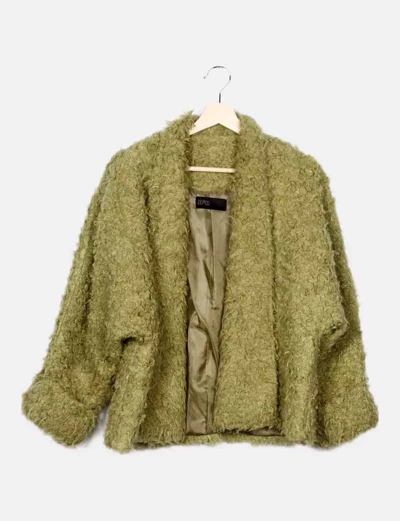 BB&Co Chaqueta verde rizo