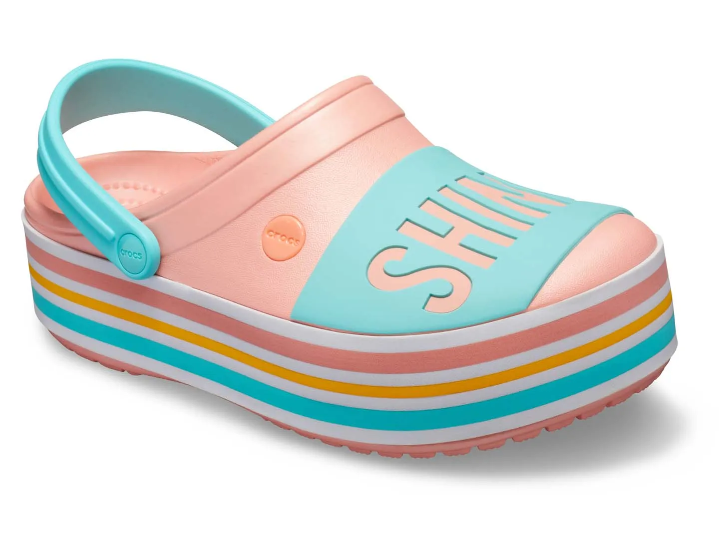 Sandalias Crocs Platform Rosa Para Mujer