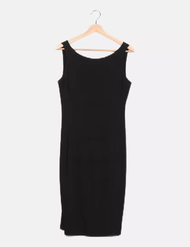 Uterqüe Vestido negro básico