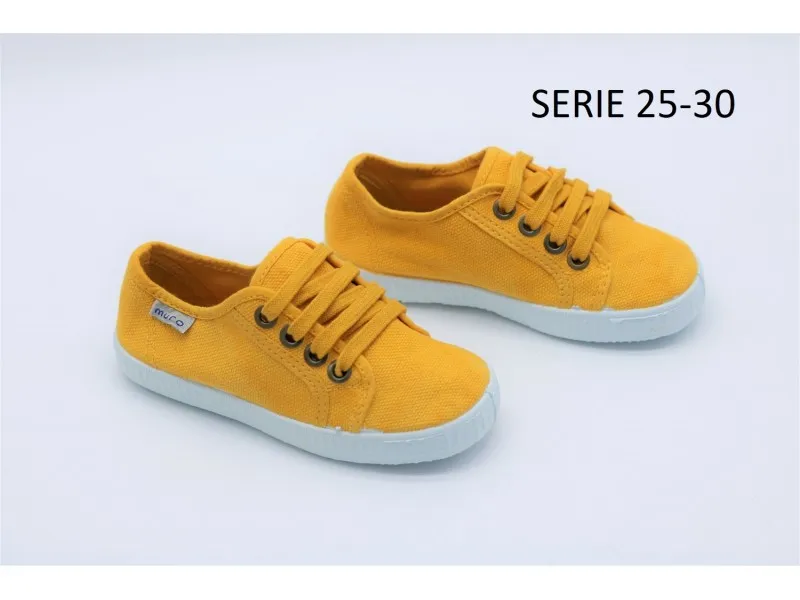 ZAPATILLA DE LONA 275 GARRIDO MURO EN COLOR AMARILLO