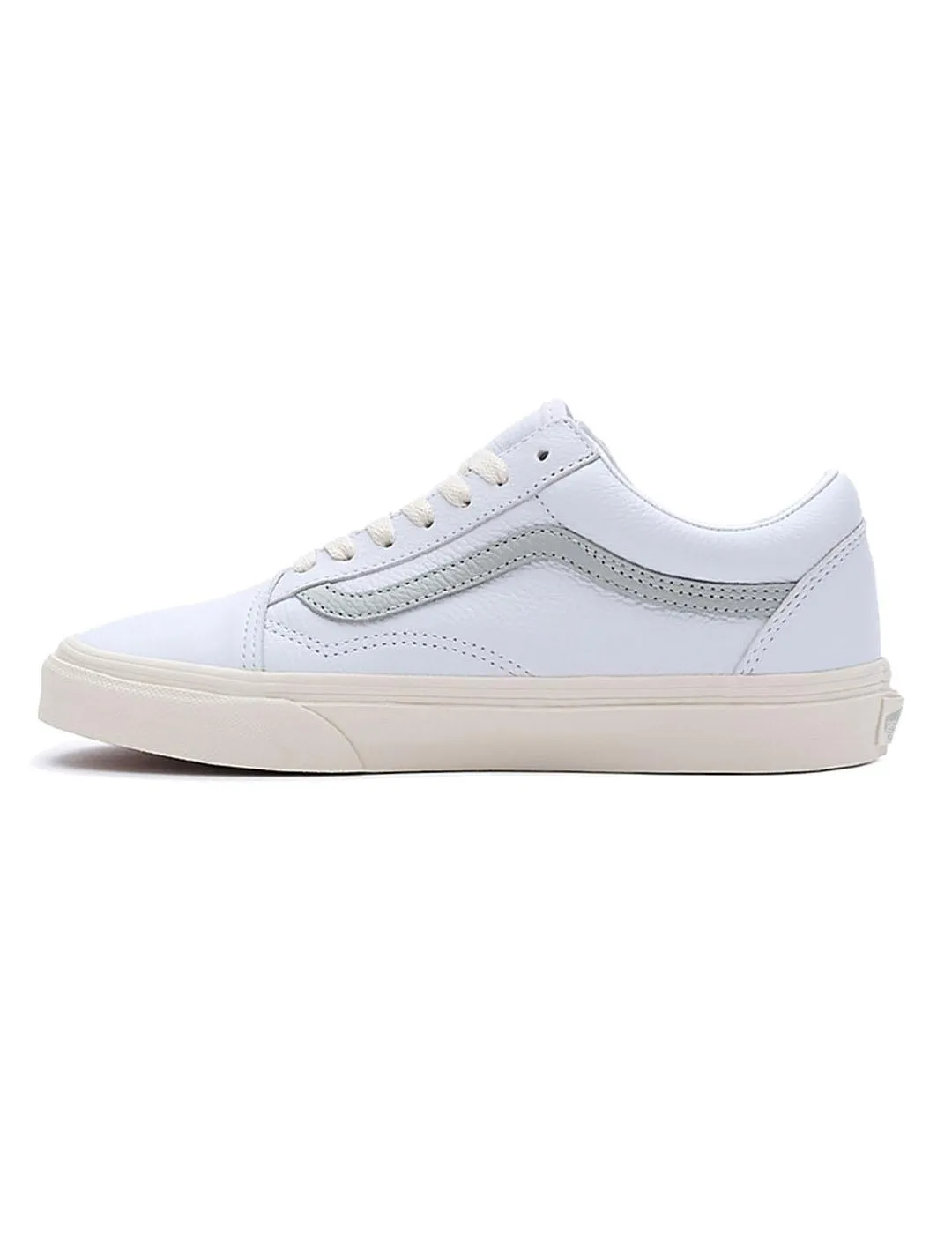 Zapatilla Mujer Vans Old Skool Vint Piel Gris