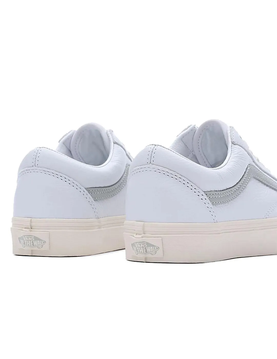 Zapatilla Mujer Vans Old Skool Vint Piel Gris